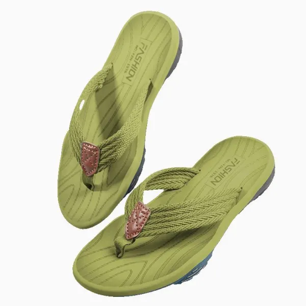 Men's Non-slip Soft Beach Patchwork Flip-flops - Cotosen.com 