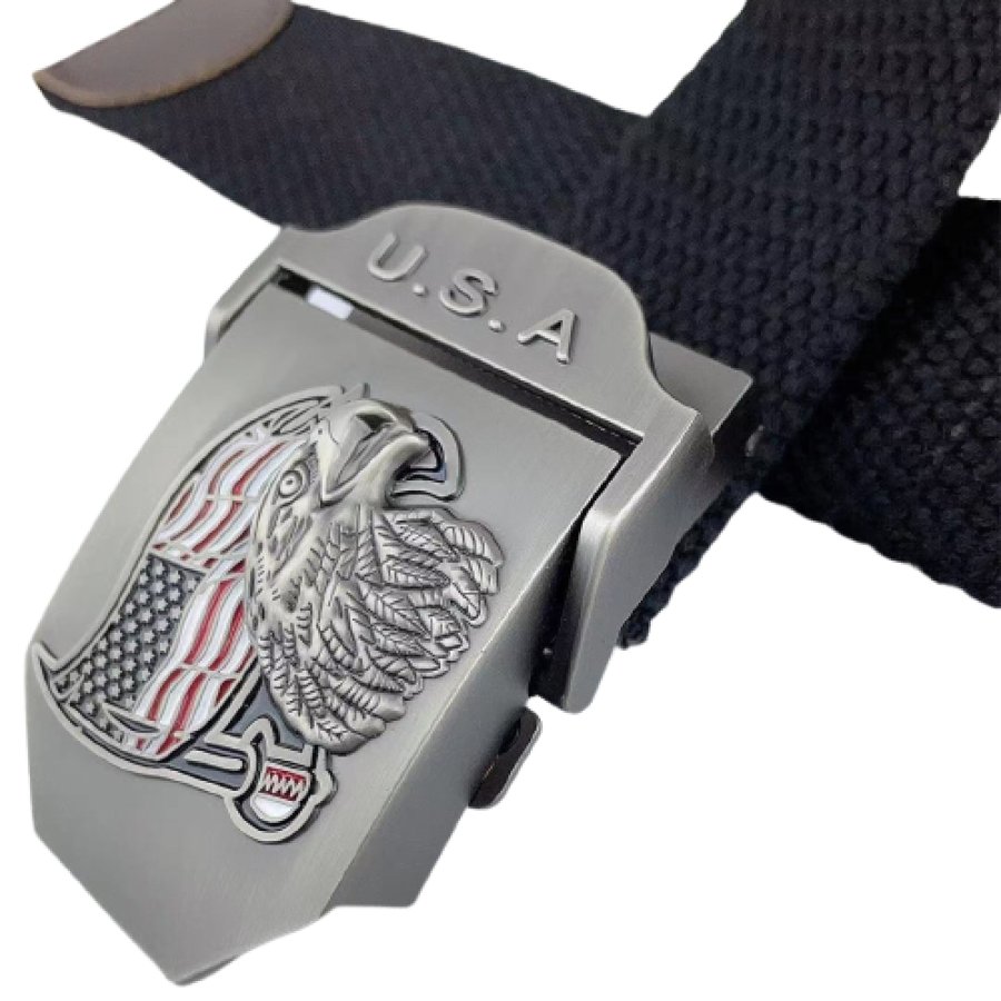 

Men's Outdoor American Flag Eagle Weave Belt