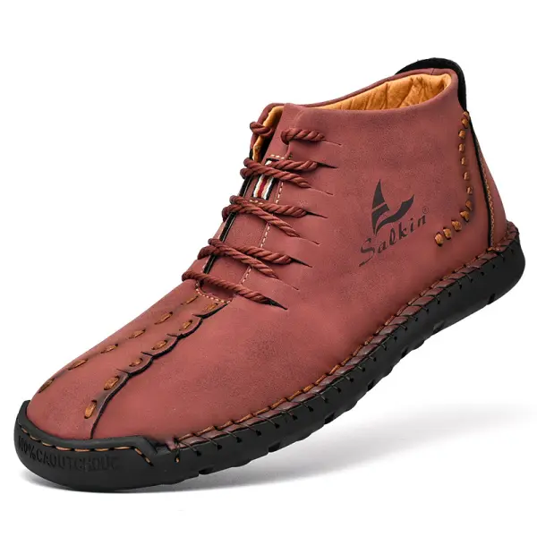 Men's Outdoor Vintage Handmade Leather Martin Boots Only $51.89 - Wayrates.com 