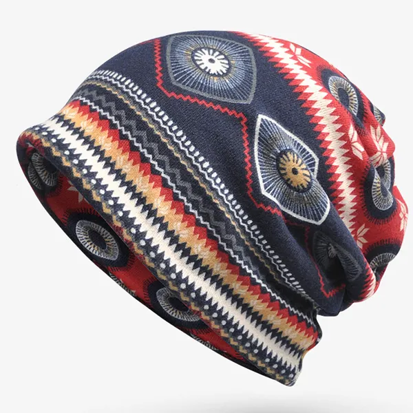 Ethnic Floral Outdoor Knitted Hat Only $9.89 - Wayrates.com 