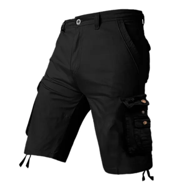 Men's Outdoor Multi-pocket Pants Cotton Cargo Shorts Only $22.89 - Wayrates.com 