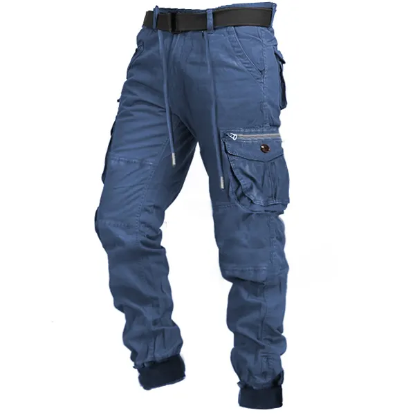 Men's Outdoor Zipper Multi-pocket Combat Casual Tactical Pants - Honeylop.chimpone.com 