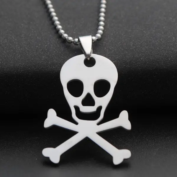 Men's Skull Titanium Steel Necklace - Elementnice.com 