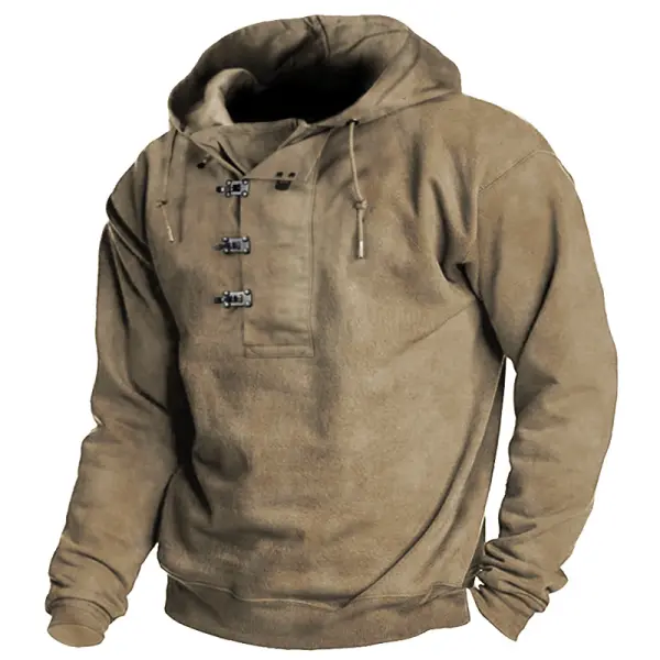 Men's Outdoor Special Training Thick Metal Buckle Tactical Hoodie Only $24.89 - Wayrates.com 