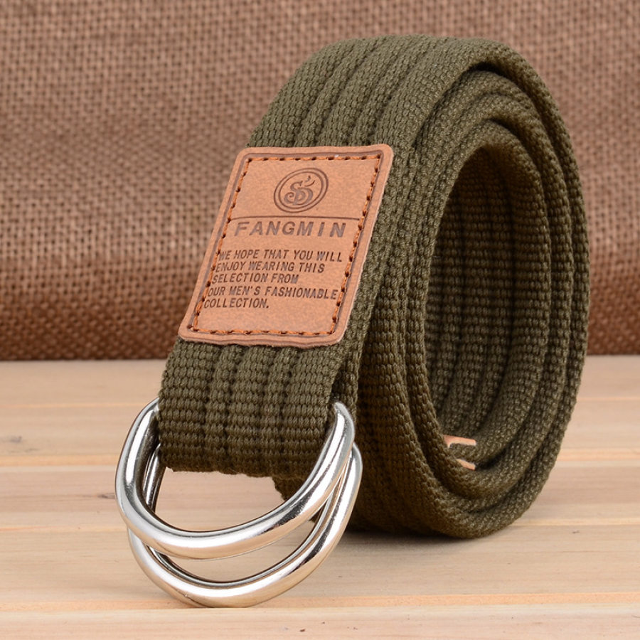 

Men's Outdoor Casual Double Buckle Canvas Belt