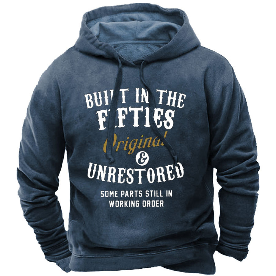 

Built In The Fifties Original Unrestored Some Parts Still In Working Order Men's Hoodie