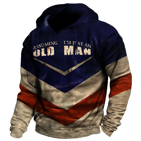 Asuuming I Am Just An Old Man Men's Hoodie Only $19.89 - Wayrates.com 