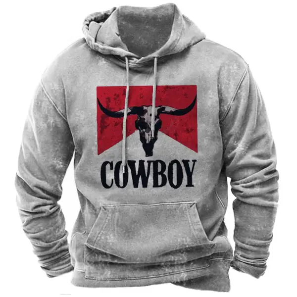 Men's Cowboy Hoodie - Elementnice.com 