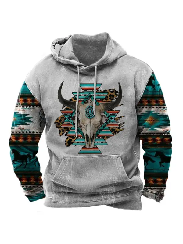 Men's Cowboy Hoodie - Realyiyi.com 