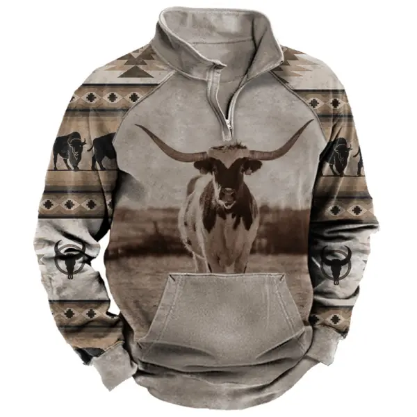 Cowboy Men's Lapel Sweatshirt Only $20.89 - Wayrates.com 