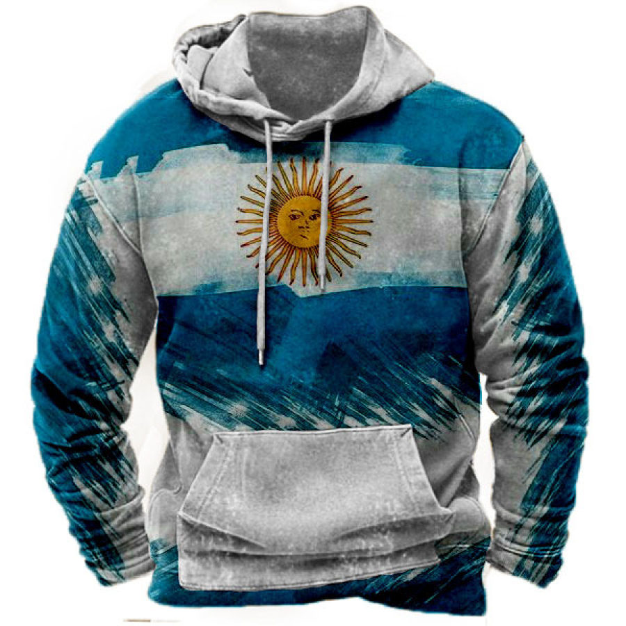 

Men's Winter Argentina Soccer Jersey Hoodie