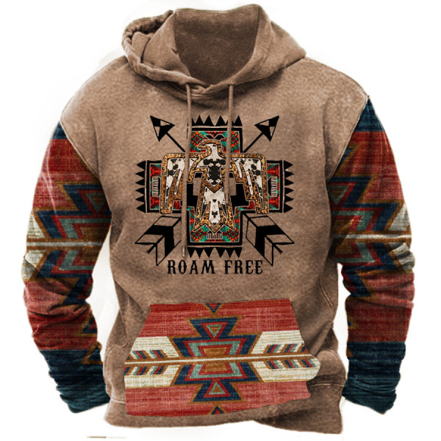 

Men's Aztec Vintage Hoodie