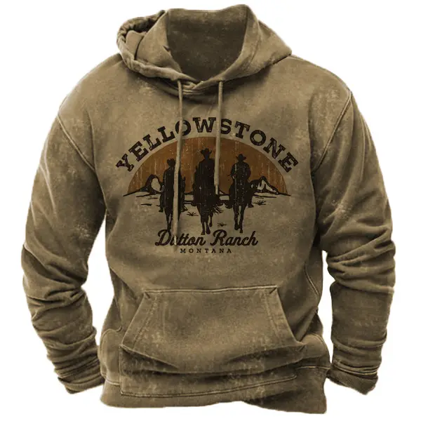 Riders Of Dutton Ranch Cowboy Men's Hoodie - Elementnice.com 