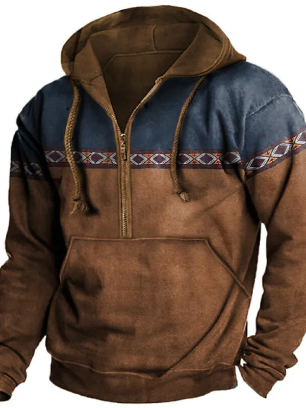 Aztec Vintage Men's Hoodie - Simplyion.com 