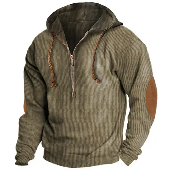 Men's Outdoor Tactical Half Zip Hoodie - Cotosen.com 