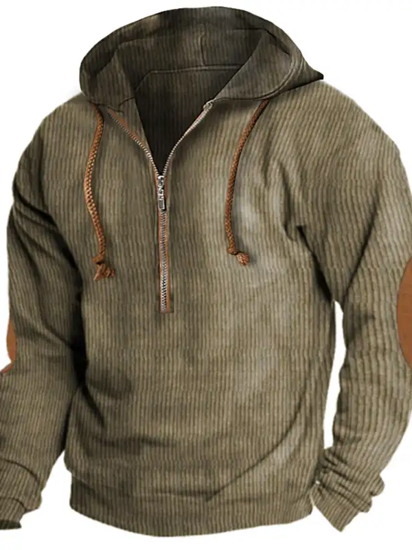 Men's Outdoor Tactical Half Zip Hoodie - Pragmaace.com 