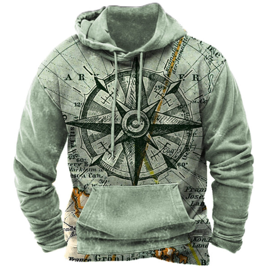 

Pirate Ship Nautical Compass Men's Hoodie