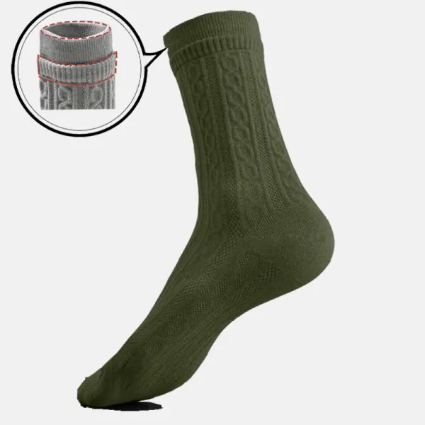 Men's Tall Thermal Terry Jacquard Christmas Socks - Rabclub.com 