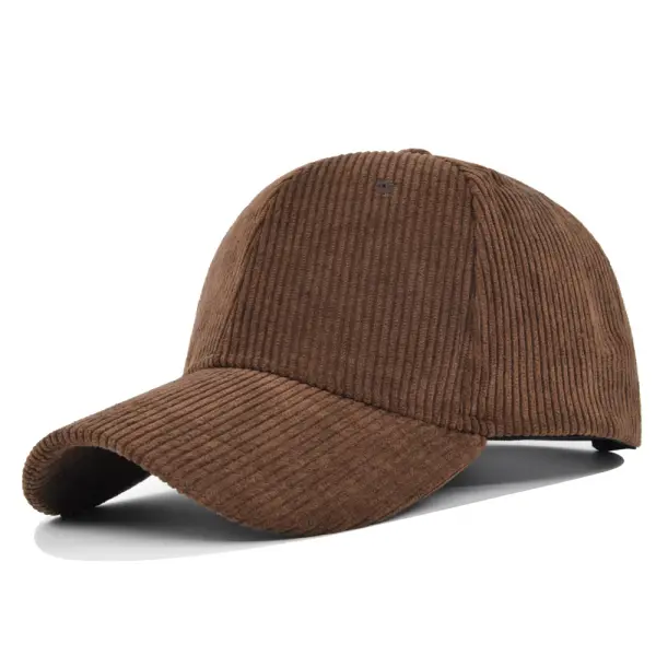 Men's Outdoor Retro Corduroy Casual Cap - Elementnice.com 