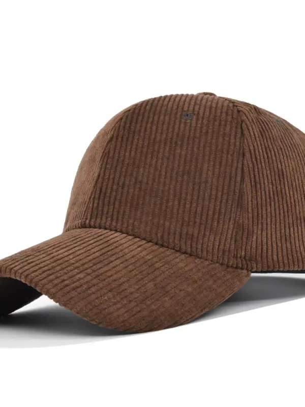 Men's Outdoor Retro Corduroy Casual Cap - Menbarn.com 