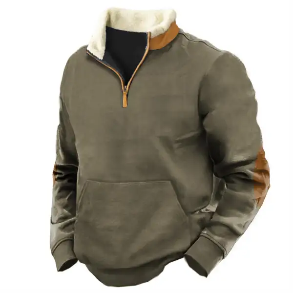 Men's Outdoor Tactical Quarter Pocket Zip Sweatshirt Only $23.89 - Wayrates.com 