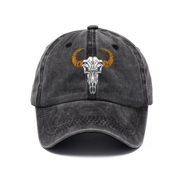 Bull Skull Cowboy Sun Hat - Keymimi.com 