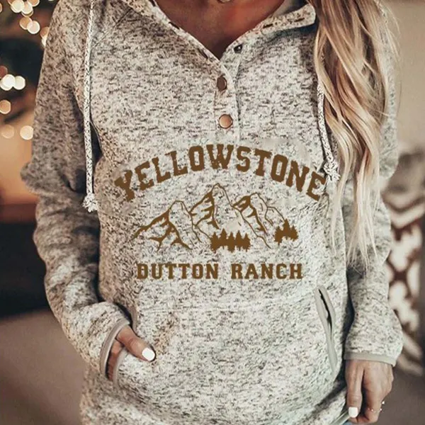Women's Yellowstone Cowboy Hooded Sweater - Elementnice.com 