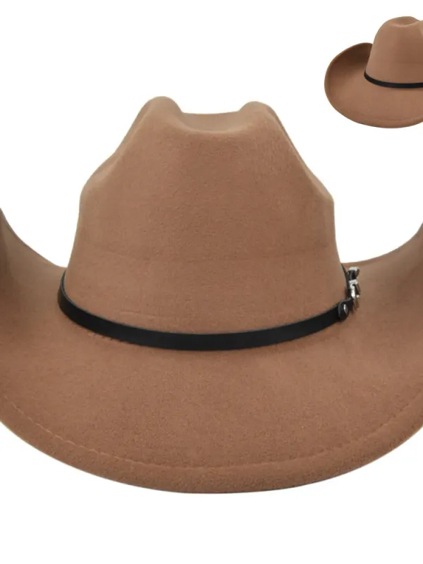 Men's Vintage Wool Cowboy Hat Yellowstone Jazz Hat - Pragmaace.com 