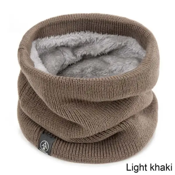 Outdoor Warm Thick Fleece Warm Knit Neck Scarf - Anurvogel.com 