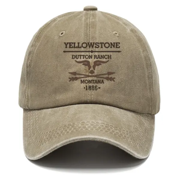 Men's Vintage Western Yellowstone Sun Hat - Cotosen.com 