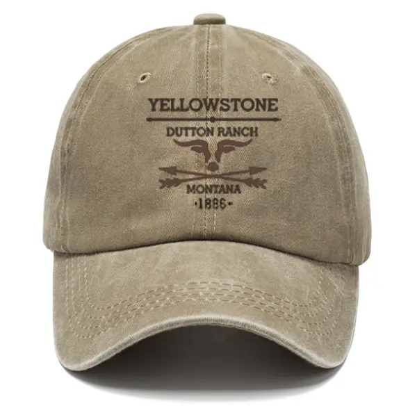 Men's Vintage Western Yellowstone Sun Hat - Rabclub.com 