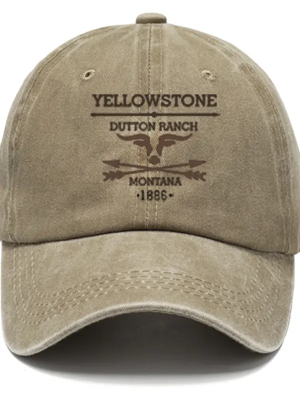 Men's Vintage Western Yellowstone Sun Hat - Menwyx.com 