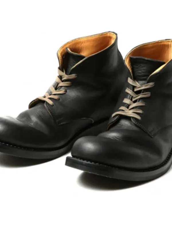 Men's Martin Boots Vintage Round Toe Outdoor Boots - Wantbright.com 
