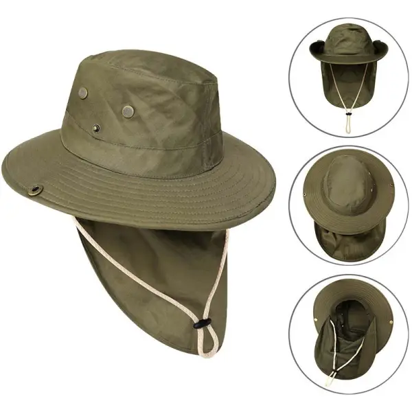 Men's Outdoor Mountaineering Camping Breathable Quick-Drying Sun Hat - Elementnice.com 