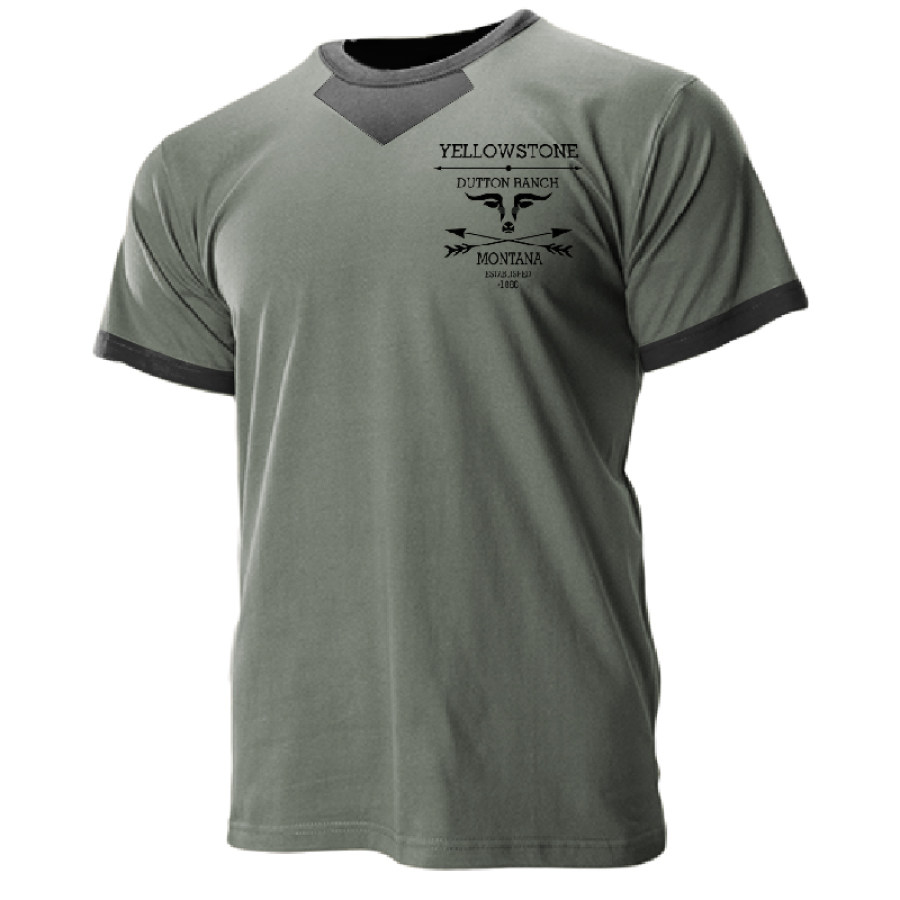 

Men's Outdoor Colorblock Yellowstone T-Shirt