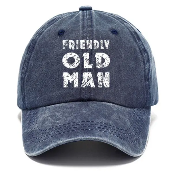 Vintage Old Man Print Sun Hat - Cotosen.chimpone.com 