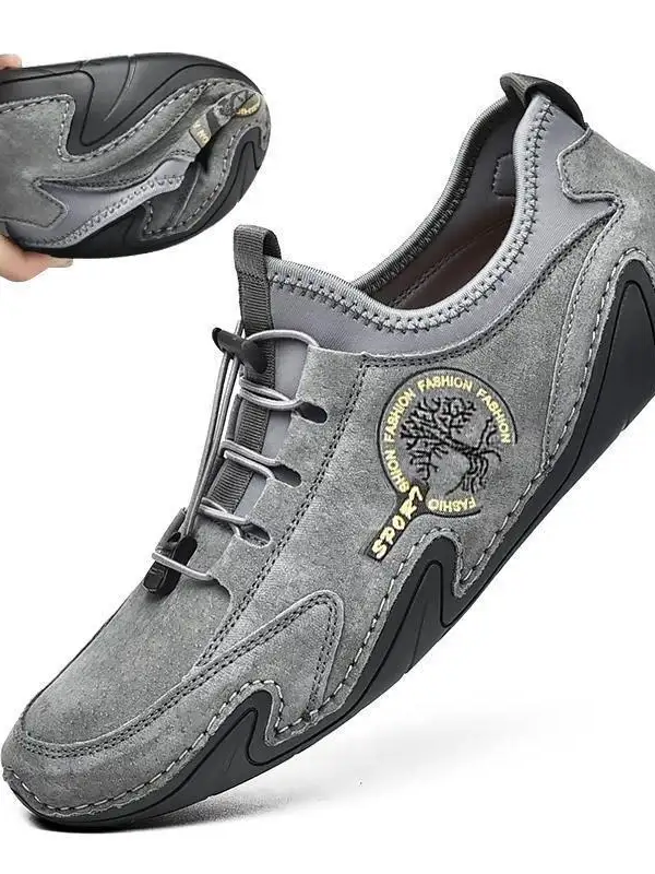 Men's Vintage Loafers Handmade Leather Shoes - Wantbright.com 