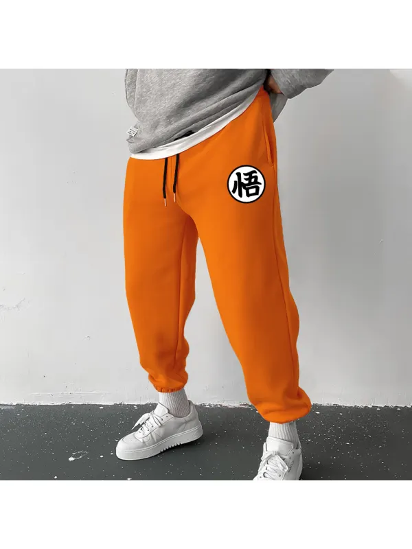 Anime Print Casual Sports Pants - Ootdmw.com 
