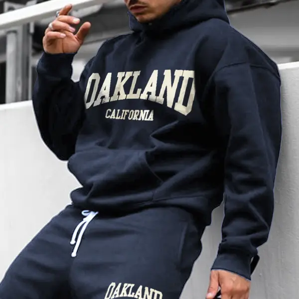 Retro Men'sOAKLAND Hoodie - Sunhopebloom.com 