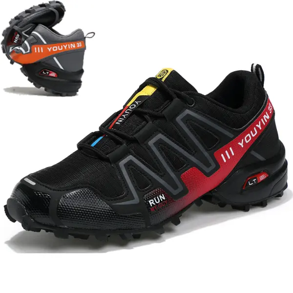Men's Sneakers Shoes Mesh Breathable Anti Slip Hiking Shoes - Elementnice.com 