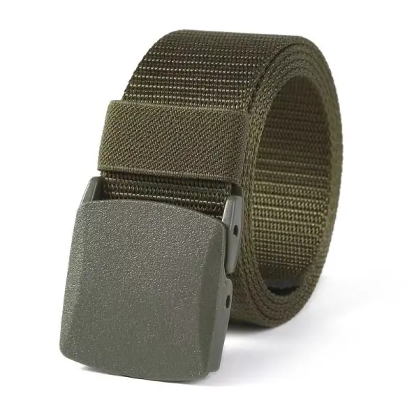 Men's Belt Army Green Solid Colored Party Work Cassual Belt - Rabclub.com 