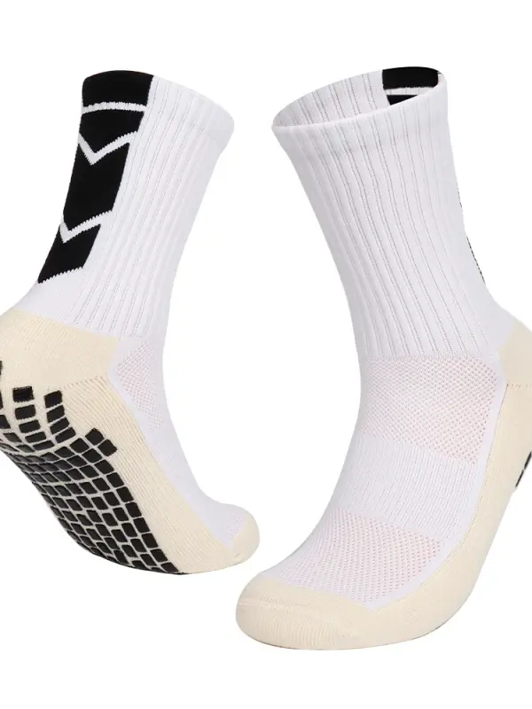Men's Moisture-absorbing And Sweat-wicking Sports Socks Wear-resistant Non-slip Dispensing Socks With Towel Bottom - Simplyion.com 