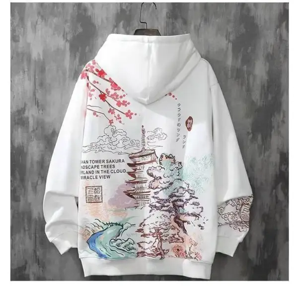 Men Y2K Harajuku Men's Anime Hip-Hop Hoodies - Spiretime.com 