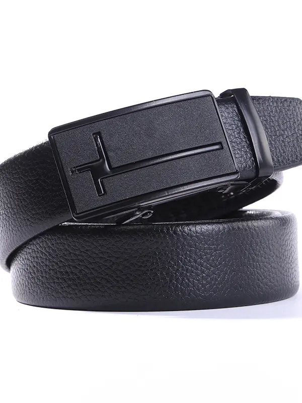 Men's Automatic Button Pants Business Casual Belt - Pragmaace.com 