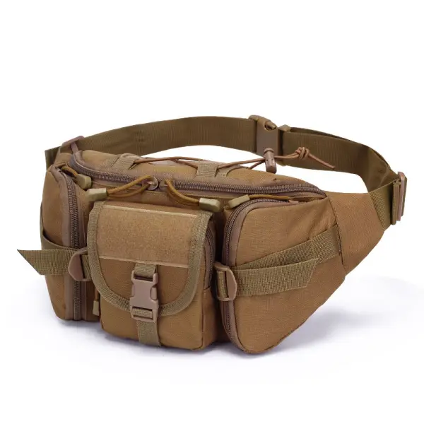 Men's Waist Bag Outdoor Military Tactical Sports Large Capacity Waterproof Cycling Travel Running Multifunctional Bag - Elementnice.com 