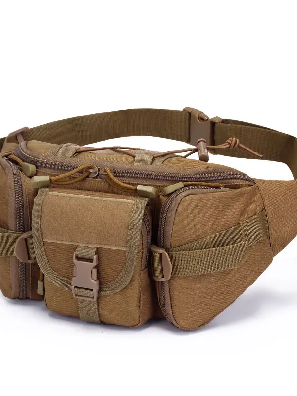 Men's Waist Bag Outdoor Military Tactical Sports Large Capacity Waterproof Cycling Travel Running Multifunctional Bag - Pragmaace.com 