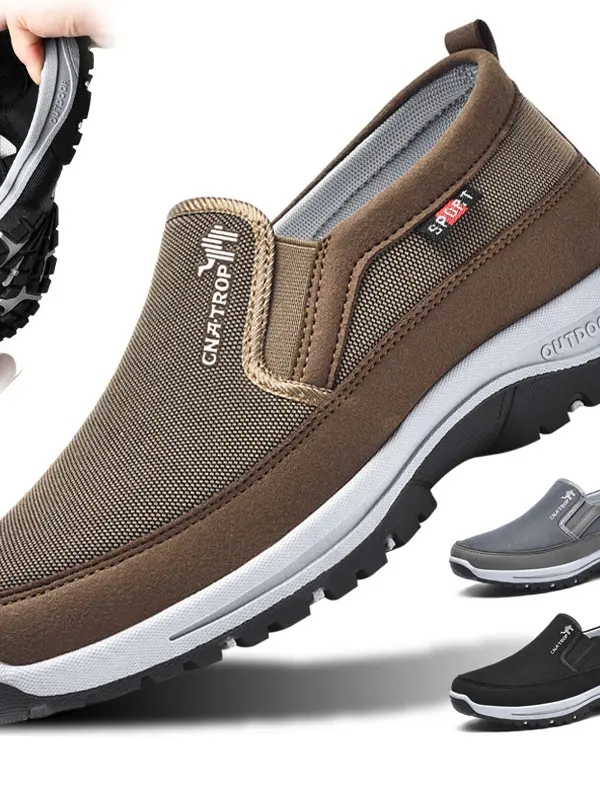 Men's Mesh Stitching Soft Breathable Sneakers Casual Shoes - Pragmaace.com 