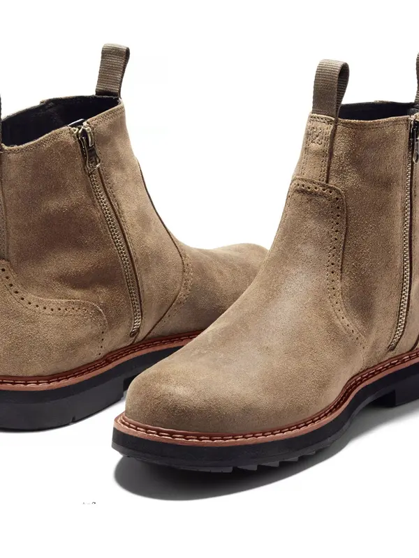 Men's PU Upper Retro Wear-resistant Thick-soled Martin Boots Large Size Short Boots Chelsea Boots British Boots - Pragmaace.com 