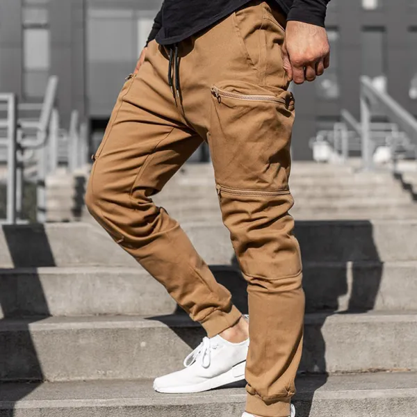 Men's Outdoor Casual Multi-Pocket Workwear Pants - Elementnice.com 