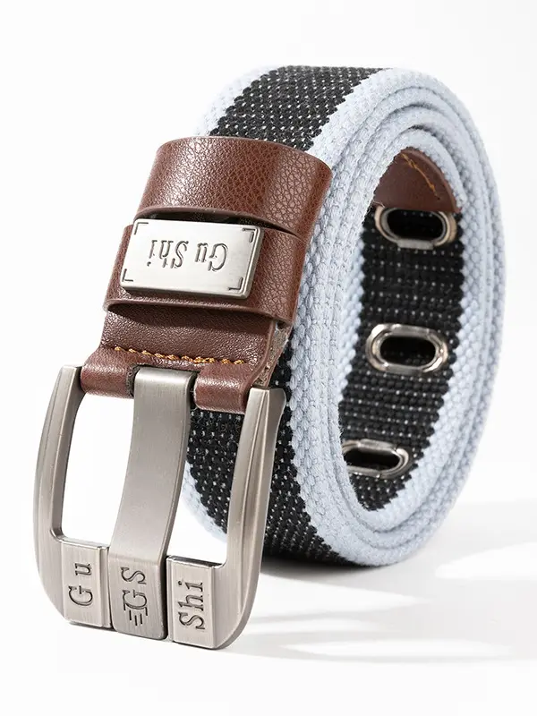 Men's Canvas Belt Cargo Pin Buckle Belt - Pragmaace.com 